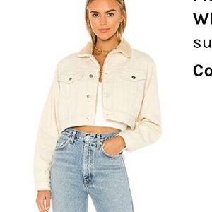 Superdown Madenna Cropped Sherpa Jacket- size S worn once!